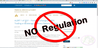 Regulators:  SVGFSA does NOT regulate Forex, Binary Options, or CryptoCurrencies