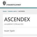 Finanstilsynet Warning against AscendEX Finanstilsynet Warning against AscendEX