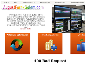 August forex golem review